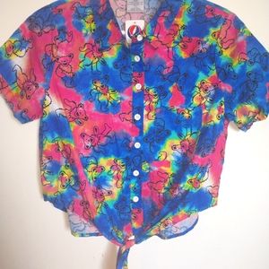 Grateful Dead Tie-Dye Crop Top BNWT